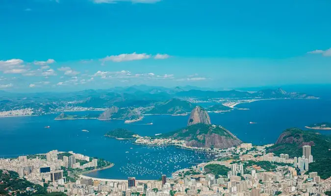 Aerial View Corcovado Rio de Janeiro 